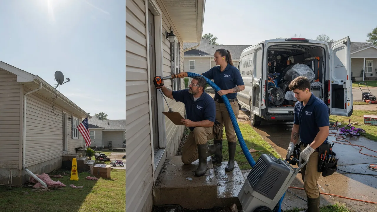 Ceiling Water Damage Restoration in Fairbank, PA near me